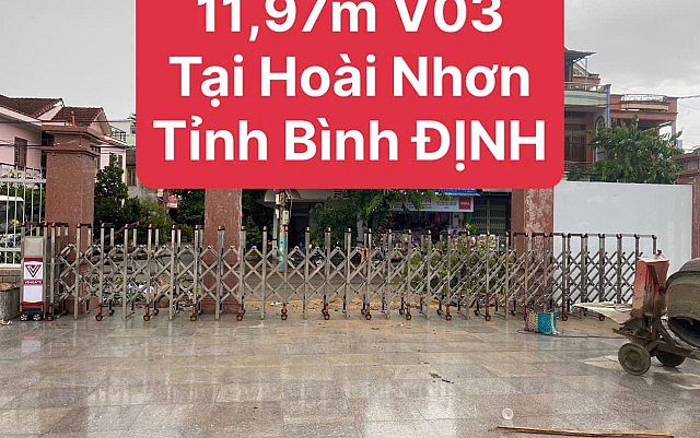 Cổng Xếp Tự Động Công Trình Tại Bình Định