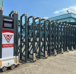 Cổng xếp nhôm V04N