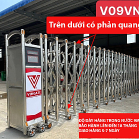 Cổng Xếp Tự Động Inox V09VN