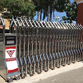 Cổng xếp tự động inox V10VN