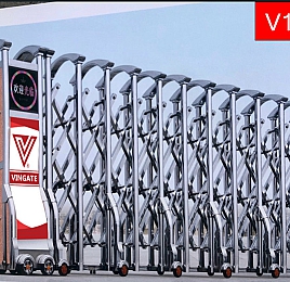 CỔNG XẾP INOX NHẬP KHẨU CAO CẤP V13B