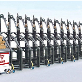  CỔNG XẾP NHÔM NHẬP KHẨU CAO CẤP V54