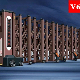 CỔNG XẾP NHÔM NHẬP KHẨU CAO CẤP V60A