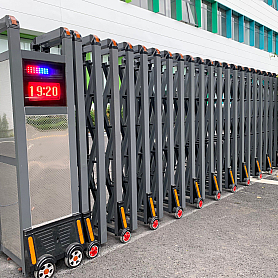 cổng xếp sắt v03